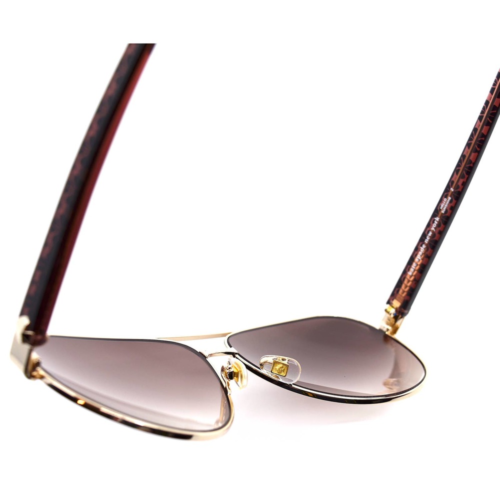 NEW KATE SPADE GENEVA/S EYR GOLD PINK AVIATOR WOMEN'S SUNGLASSES - Picture 12 of 13
